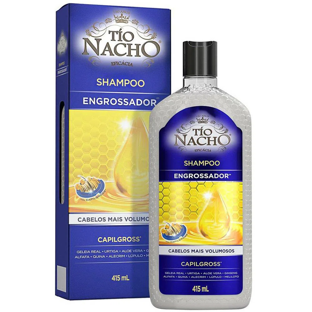 10 - Shampoo Antiqueda Engrossador - Tio Nacho 