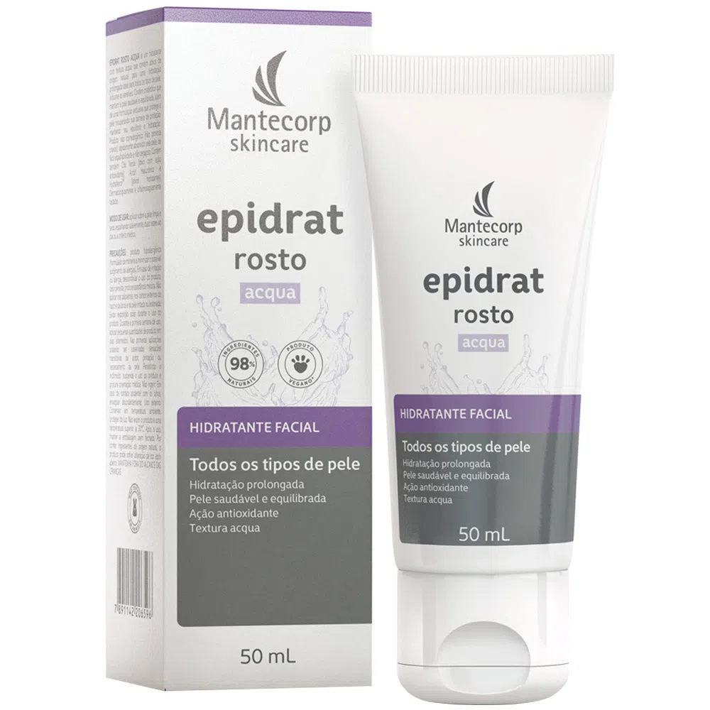 8 - Hidratante Facial Epidrat Acqua - Mantecorp 