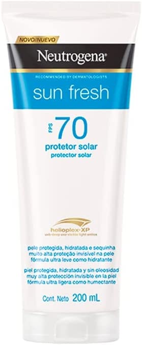 10 - Protetor Solar Sun Fresh Fps 70 - Neutrogena