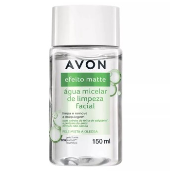 10 - Água Micelar de Limpeza Facial Efeito Matte - Avon