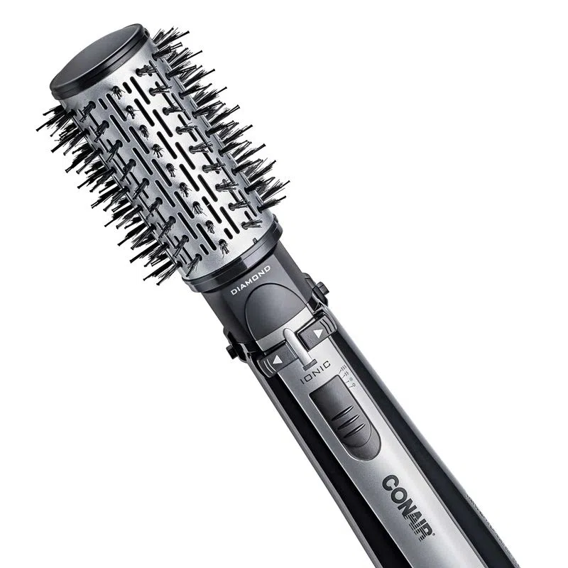 1 - Escova de Cabelo Conair Rotating Diamond Brilliance Air Brush - Polishop