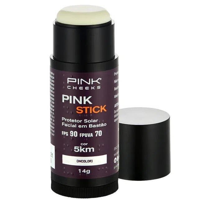 8 - Protetor Solar Facial Com Cor Pink Stick - Pink Cheeks