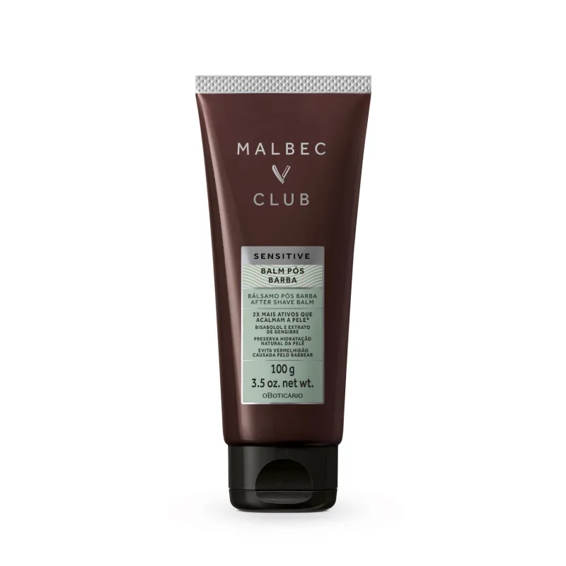2 - Balm Pós-Barba Malbec Club Sensitive 100g - O Boticário