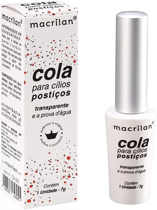 2 - Cola para Cílios Postiços Transparente - Macrilan