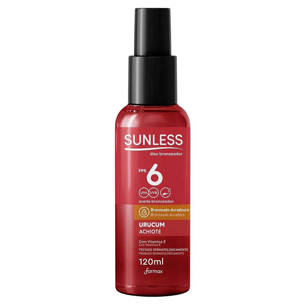 3 - Óleo Bronzeador FPS 6 Urucum - Sunless