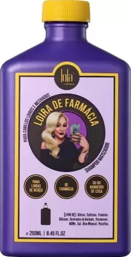 5 - Shampoo Loira de Farmácia Matizado - Lola Cosmetics