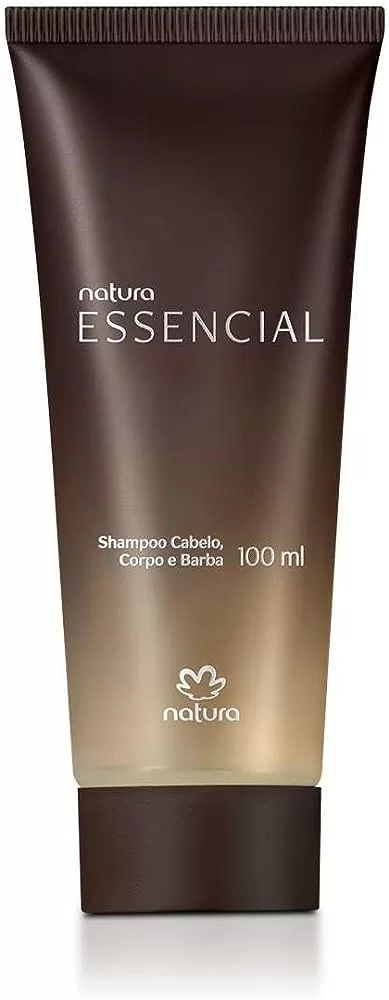 1 - Shampoo Cabelo Corpo e Barba Essencial - Natura