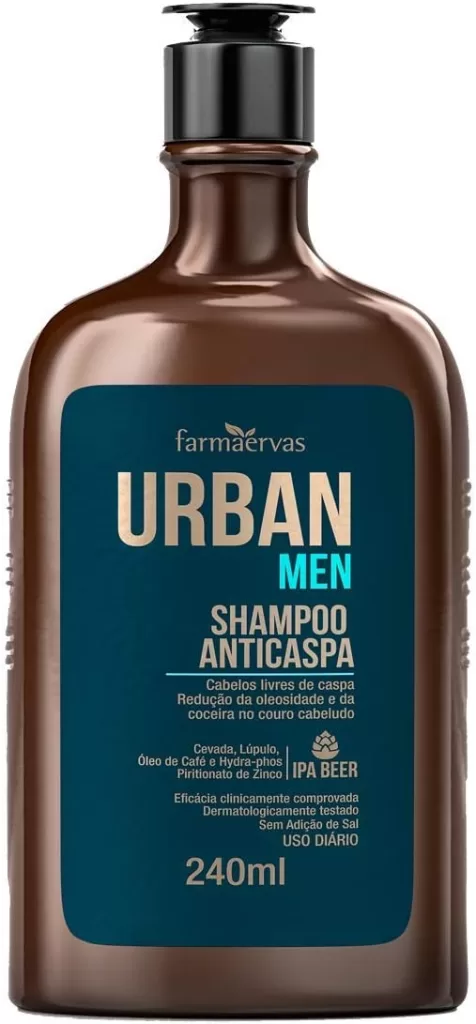 10 - Shampoo Anticaspa Urban Men - Farmaervas 