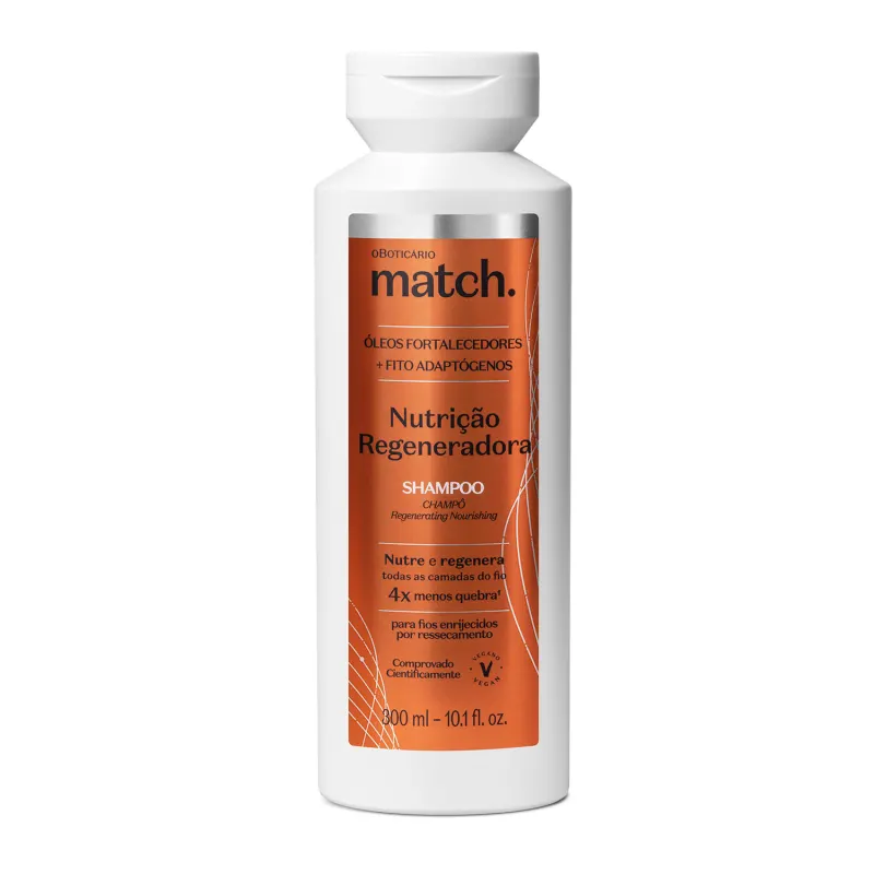 4 - Shampoo Match Nutrição Regeneradora - O Boticário