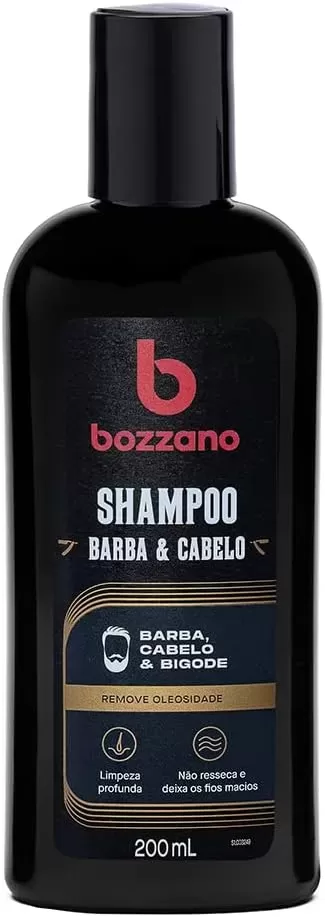 7 - Shampoo para Barba, Cabelo e Bigode - Bozzano