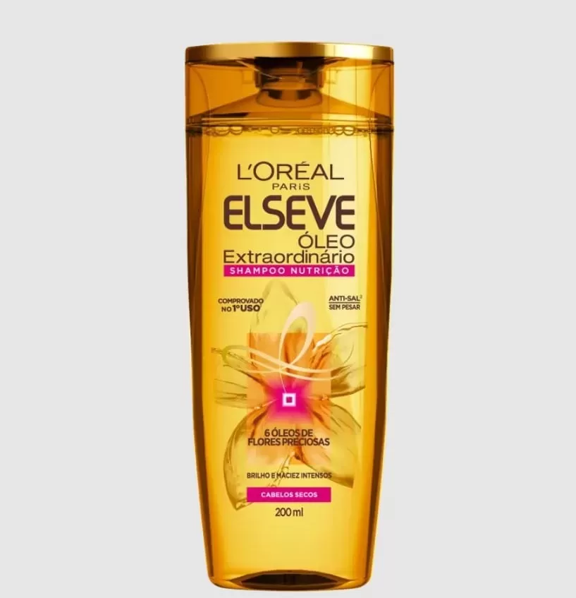 10- Shampoo Óleo Extraordinário Nutrição - Elseve L'Oréal