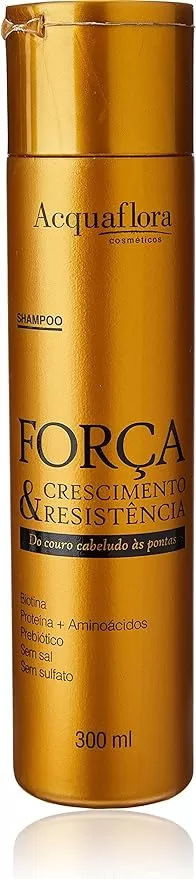 5- Shampoo Força, Crescimento & Resistência - Acquaflora