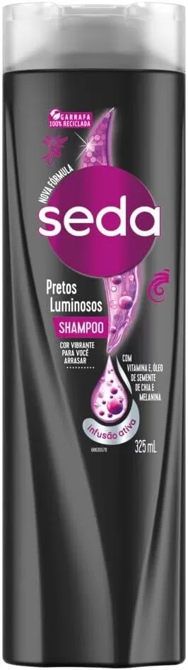 6 - Shampoo Seda Pretos Luminosos 