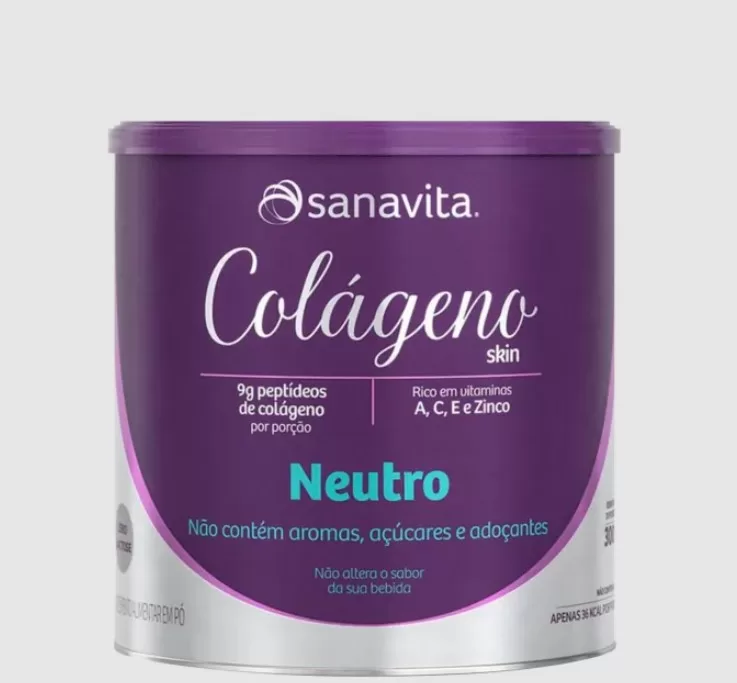 8 - Colágeno em Pó Skin Neutro - Sanavita 