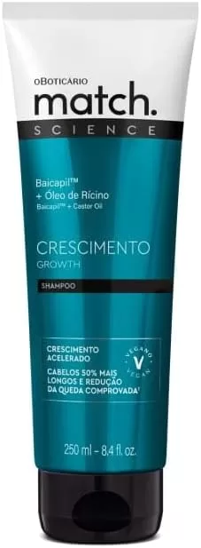 8- Shampoo Match Tônico do Crescimento - O Boticário