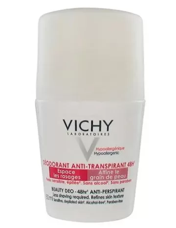 1 - Desodorante Roll-On Antitranspirante Ideal Finish - Vichy 