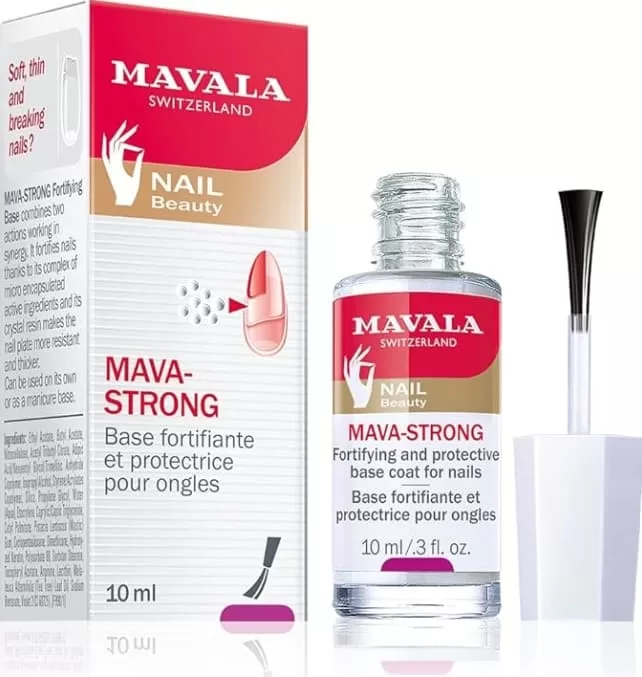 1- Mava-Strong base protetora e fortalecedora para unhas - Mavala