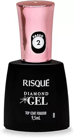 1- Top Coat Fixador Diamond Gel Cremoso - Risqué
