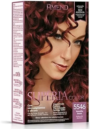 10 - Kit Tonalizante Superia Color 5546 Vermelho Amora - Amend