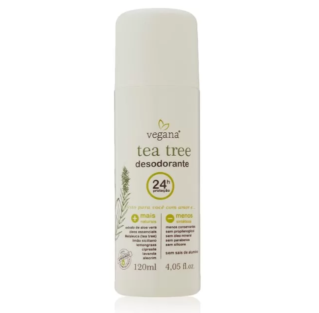 10 - Vegana Desodorante Corporal Tea Tree - Vegana