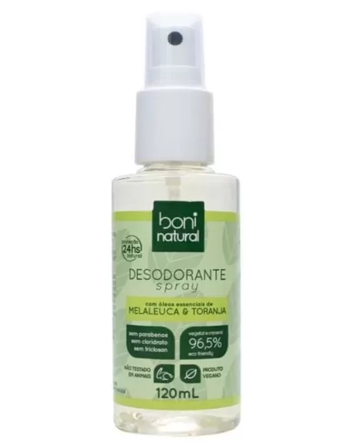 3 - Desodorante Spray Melaleuca e Toranja - Boni Natural
