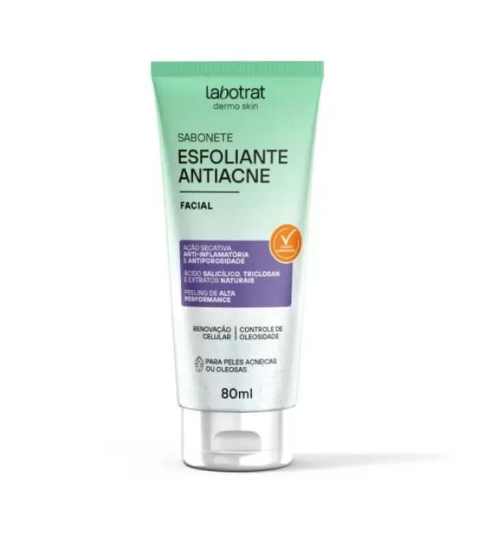 3 - Sabonete Facial Esfoliante Antiacne - Labotrat 