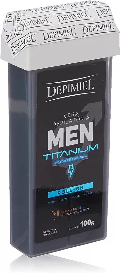 4- Cera Roll-on DEO Men Titanium - Depimiel