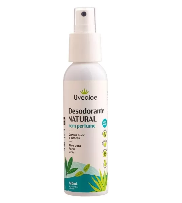4 - Desodorante Natural Sem Perfume - LiveAloe