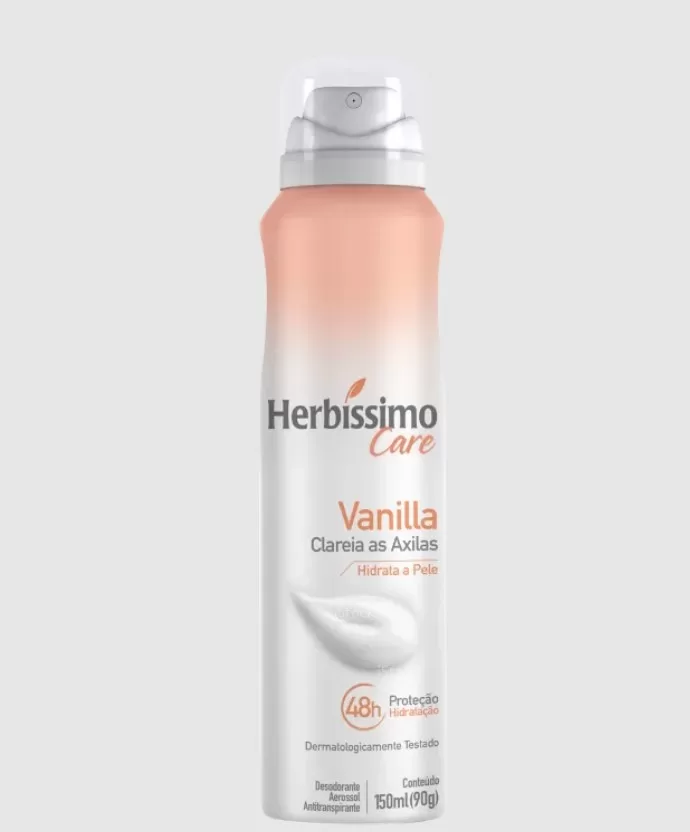 7 - Desodorante Aerossol Care Vanilla Antitranspirante - Herbíssimo 