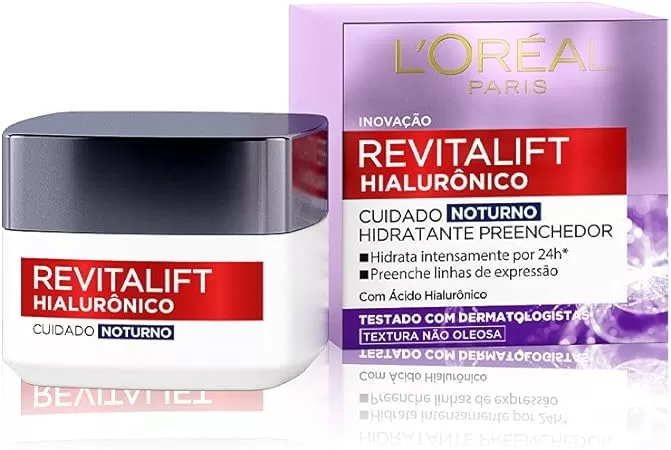 7 - Revitalift Hialurônico Cuidado Noturno - L'Oréal Paris 
