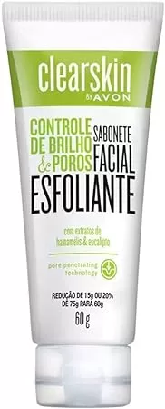 8 - Clearskin Sabonete Facial Esfoliante - Avon