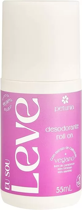 8 - Desodorante Vegano Roll On Eu Sou Leve - Petunia 