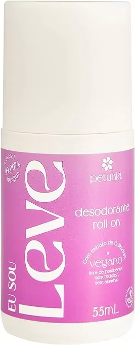 8 - Desodorante Vegano Roll On Eu Sou Leve - Petunia