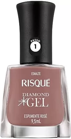 1 - Esmalte Diamond Gel Espumante Rosé - Risqué 