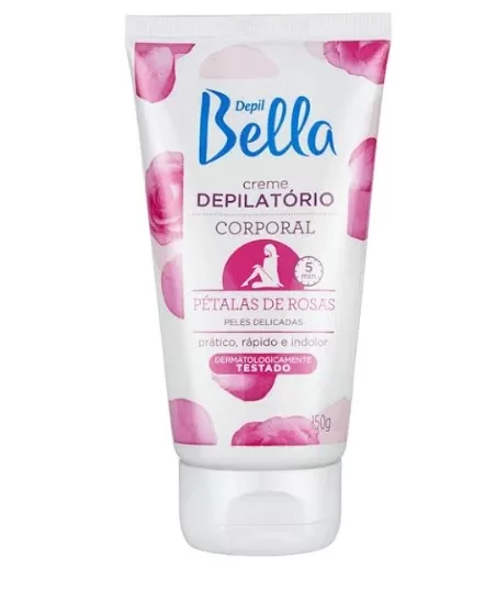 6 - Creme Depilatório Corporal Pétalas De Rosas - Depil Bella