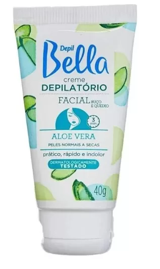 7 - Creme Depilatório Facial Aloe Vera - Depil Bella