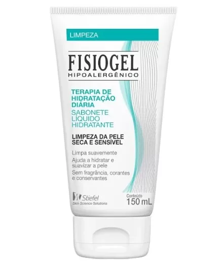 8 - Sabonete Líquido Hidratante Facial Pele Seca e Sensível - Fisiogel 