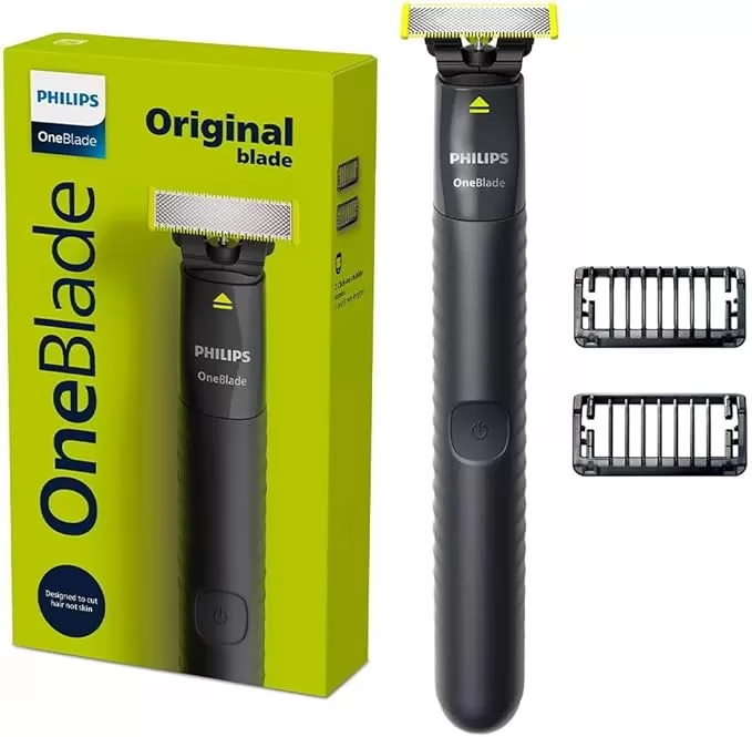 3 - Barbeador aparador e raspador OneBlade QP1424/10 - Philips 