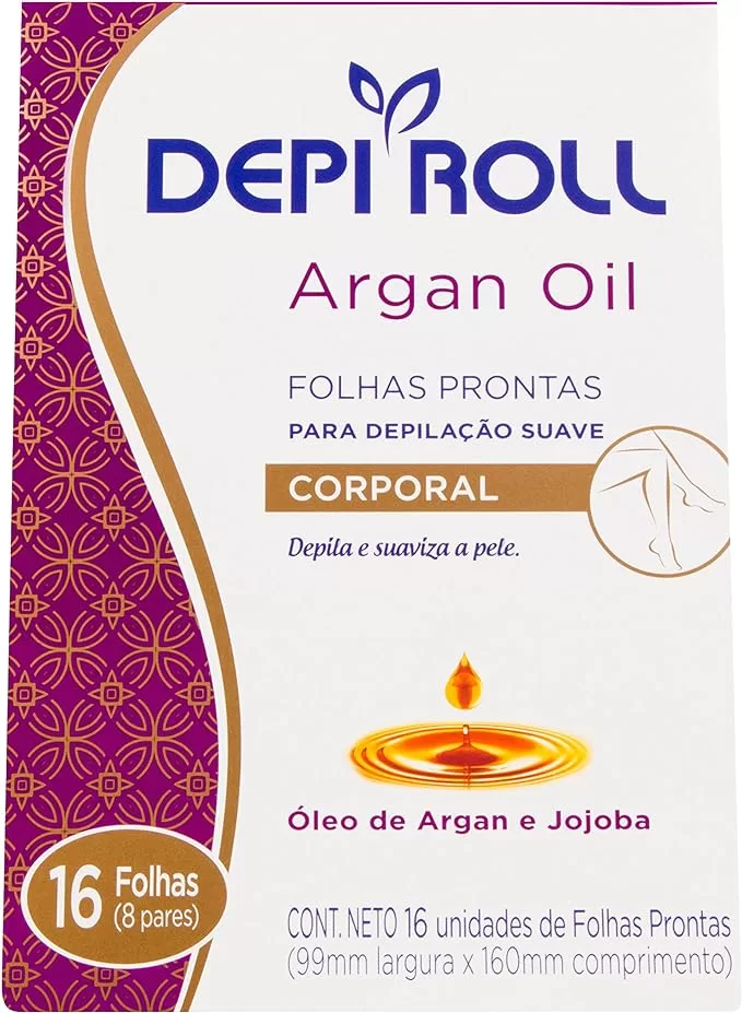 3 - Folhas Prontas Corporal Argan - Depi roll