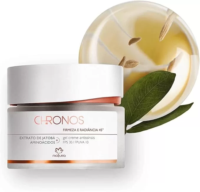 3 - Gel Creme Antissinais 45+ Firmeza e Radiância Chronos - Natura