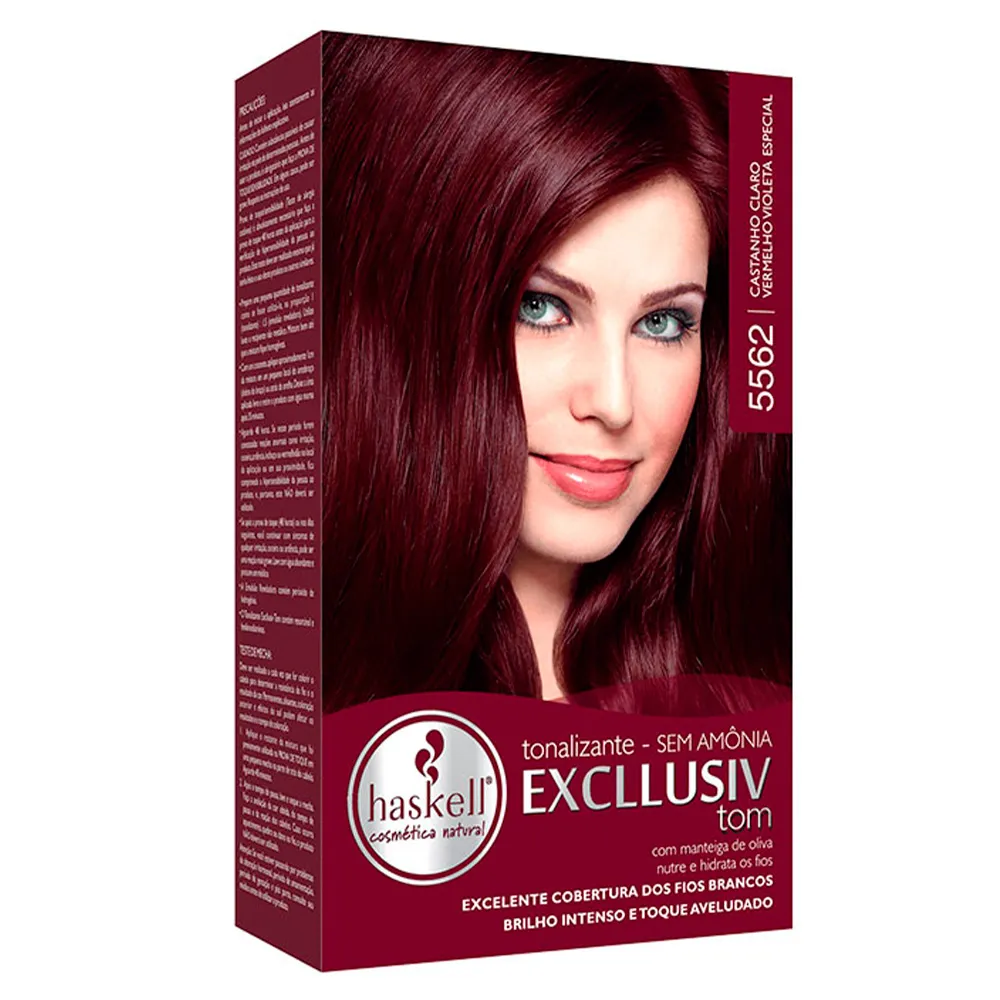 6 - Kit Excllusiv Tom 5562 Castanho Claro Vermelho Violeta Especial - Haskell