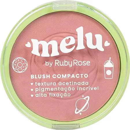 Blush Compacto Melu RR8711 Bubblegum RubyRose